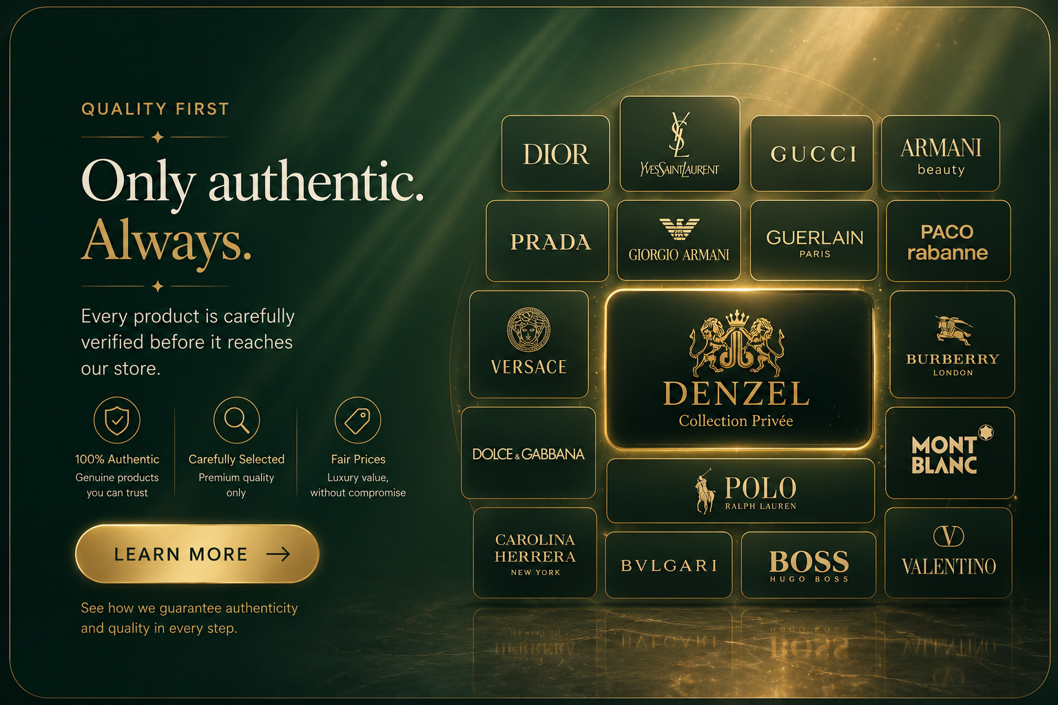 Only authentic. Always.